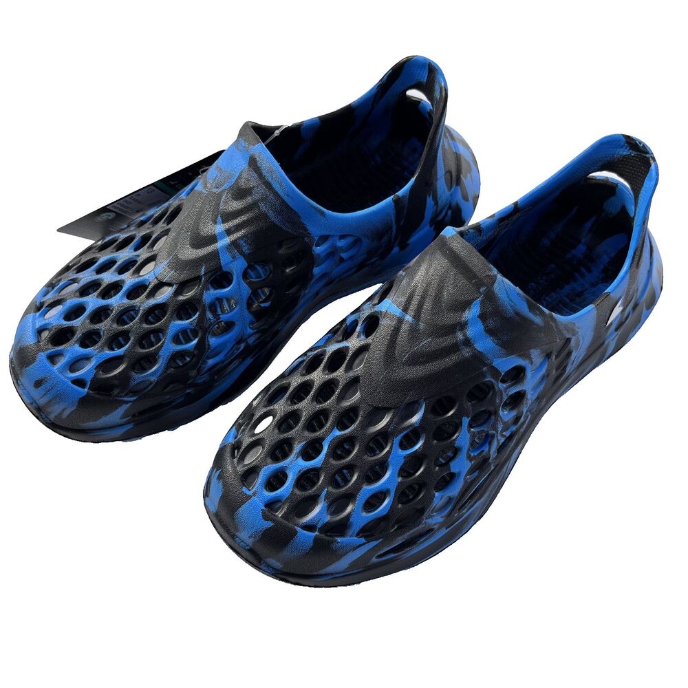 Rugged Shark Blue Black‎ Slip-On Water Sneaker Big Boys Size 13 Vacation Travel